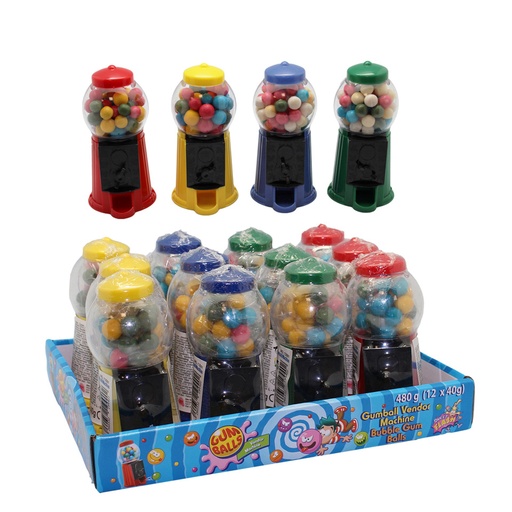 [13500] BUBBLE GUM MACHINE (12UDES X 40GR.) IVA