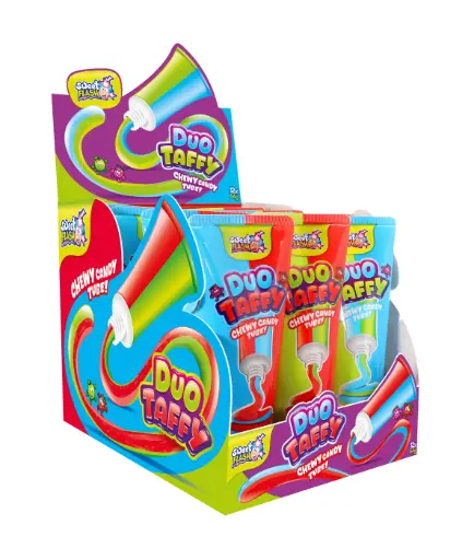 [13401] DUO TAFFY DOUBLEFLAVOUR TUBE 64Gr.